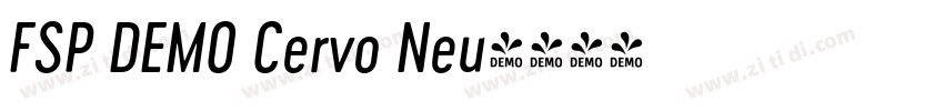 FSP DEMO Cervo Neu字体转换 FSP DEMO Cervo Neu字体转换